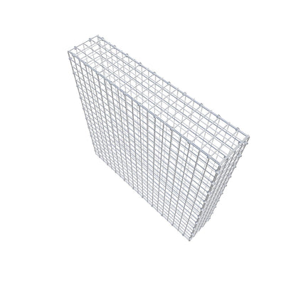 Gabion 100 cm x 100 cm x 20 cm (L x H x D), mesh size 5 x 5 cm, spiral ring