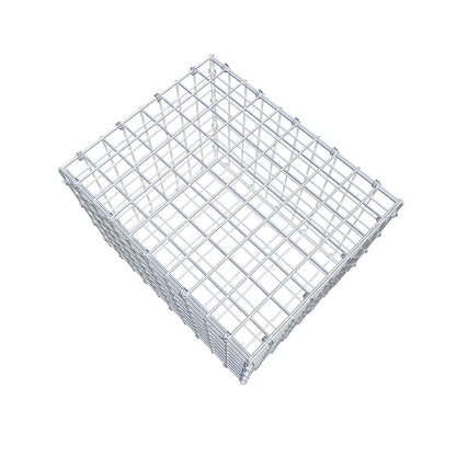 Gabion 50 cm x 40 cm x 40 cm (L x H x P), mailles 5 x 5 cm, anneau en spirale