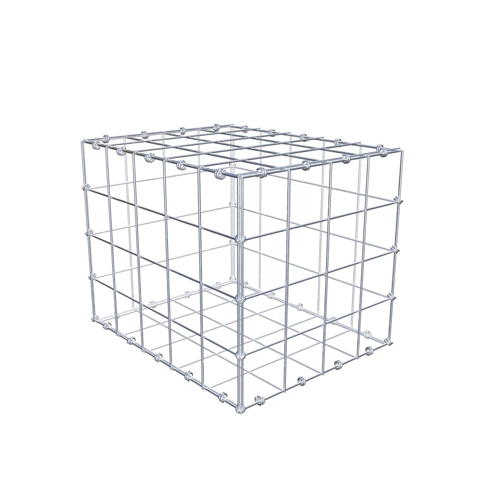 Gabion 50 cm x 40 cm x 40 cm (L x H x P), mailles 10 x 10 cm, anneau en spirale