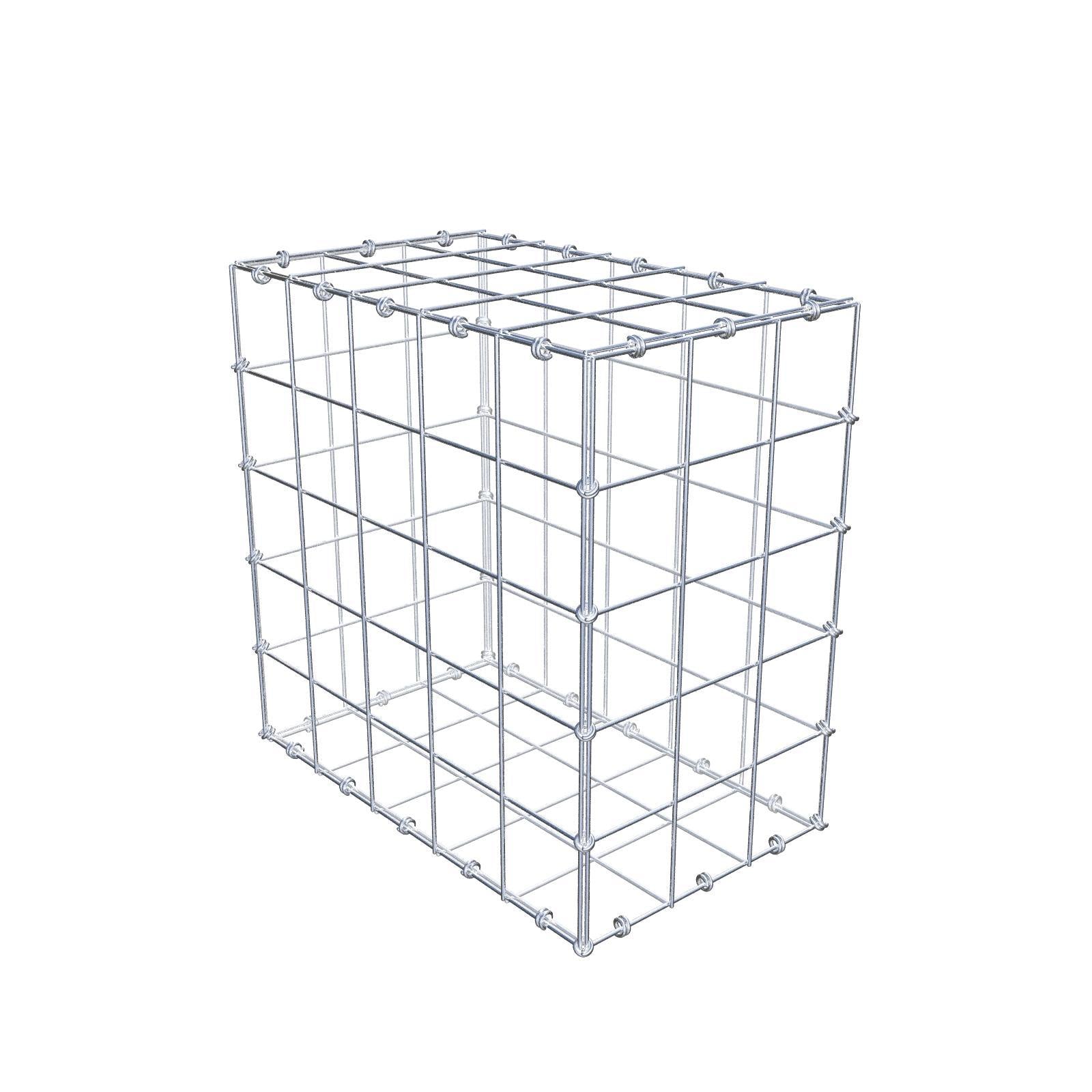 Gabion 50 cm x 50 cm x 30 cm (L x H x D), mesh size 10 x 10 cm, spiral ring