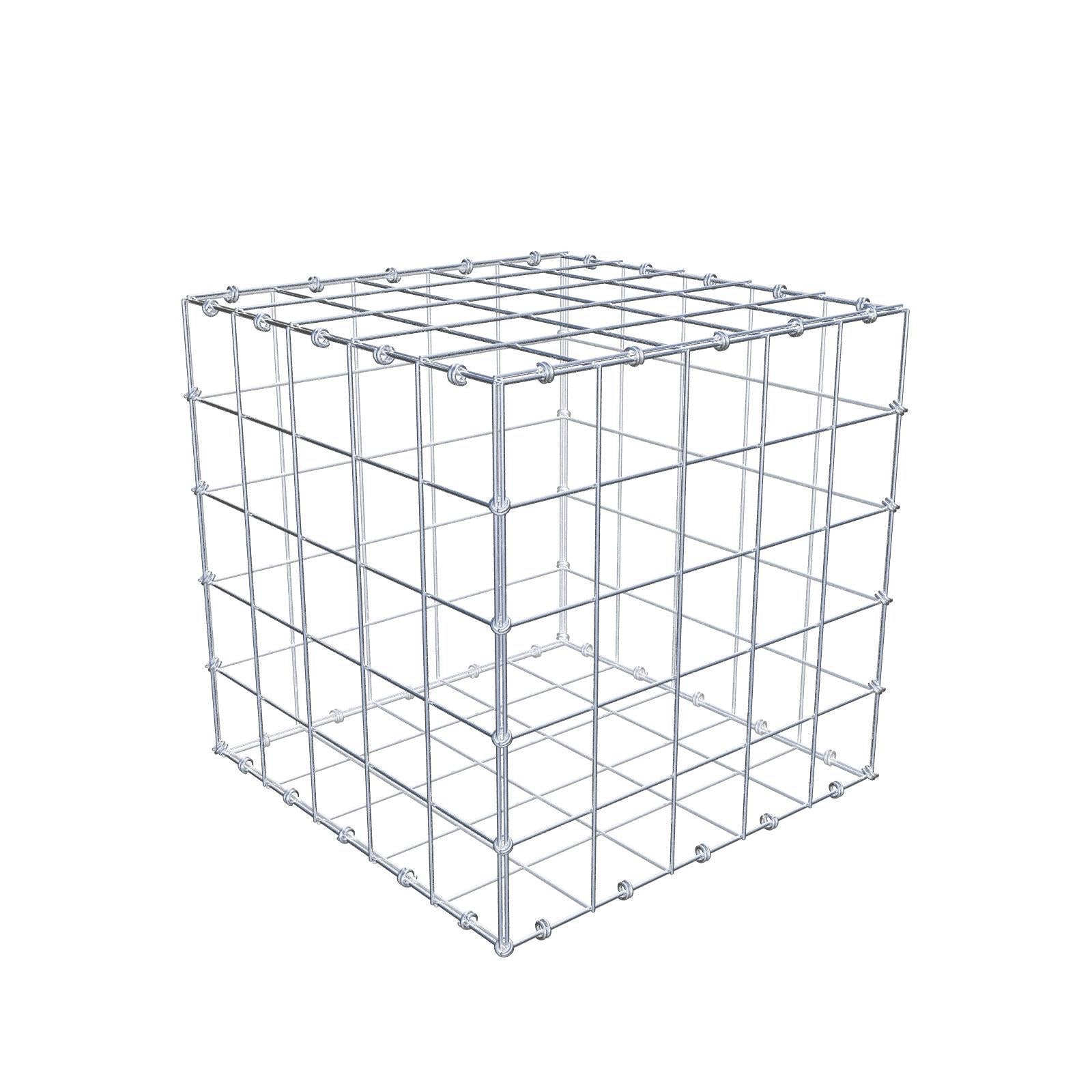 Gabion 50 cm x 50 cm x 50 cm (L x H x D), mesh size 10 x 10 cm, spiral ring