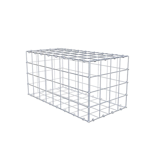 Gabion 80 cm x 40 cm x 40 cm (L x H x P), mailles 10 x 10 cm, anneau en spirale