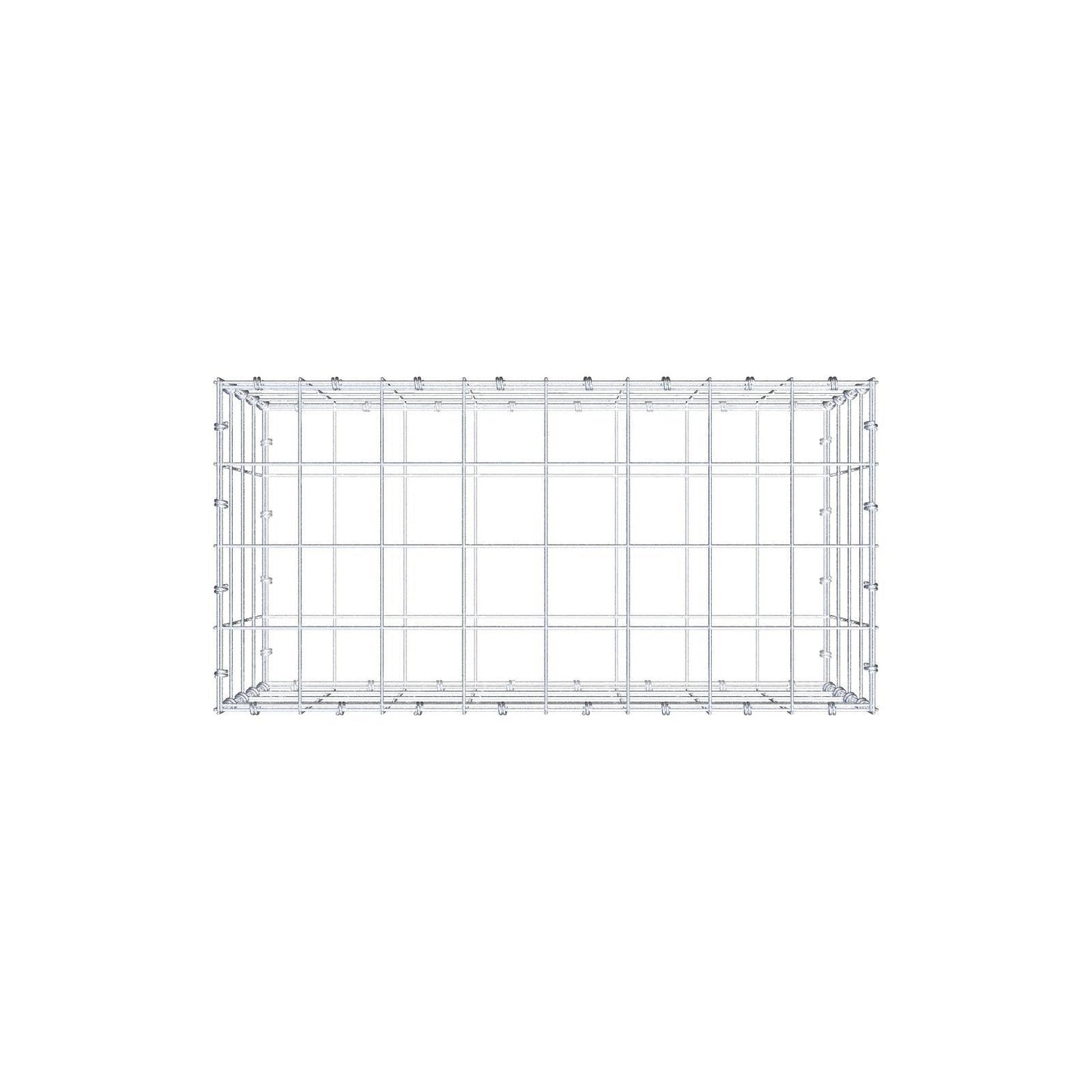 Gabion 80 cm x 40 cm x 40 cm (L x H x D), mesh size 10 x 10 cm, spiral ring