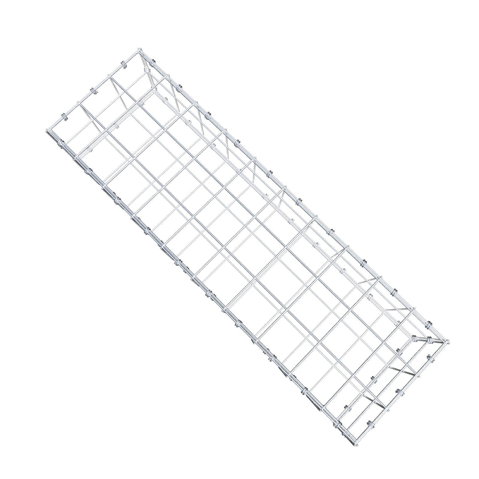 Gabion 100 cm x 20 cm x 30 cm (L x H x D), maskestørrelse 10 x 10 cm, spiralring
