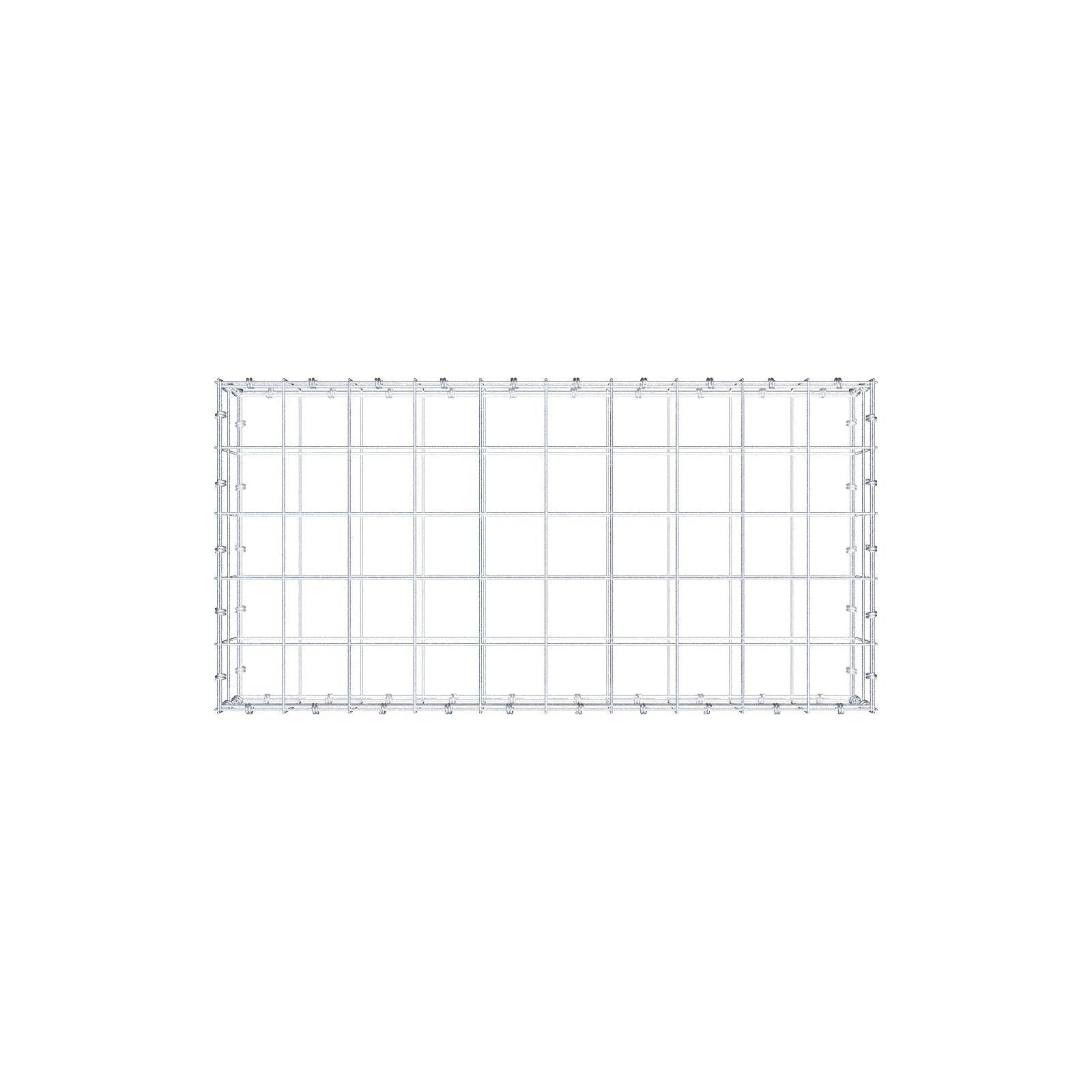 Gabbione 100 cm x 20 cm x 50 cm (L x H x P), maglia 10 x 10 cm, anello a spirale