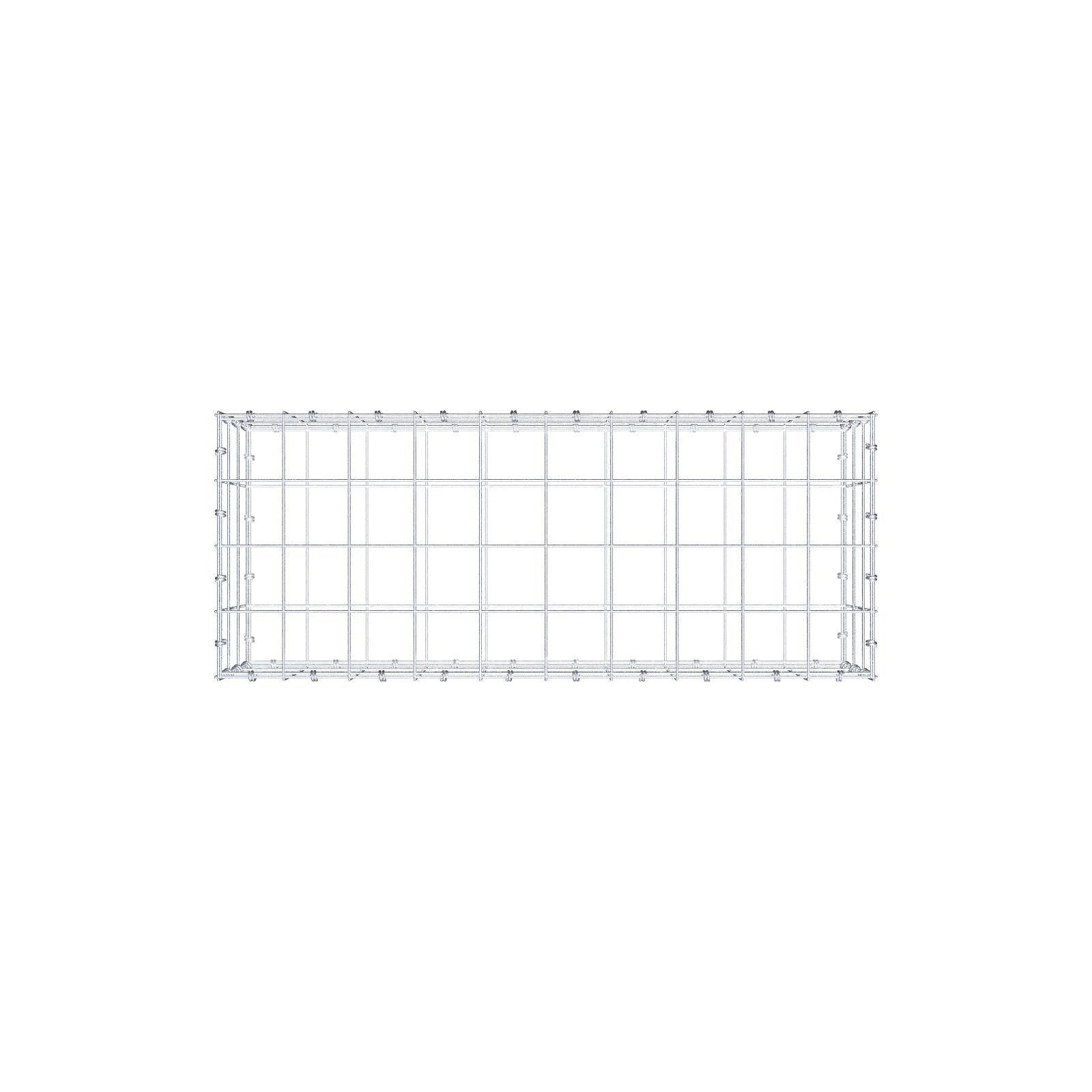 Gabion 100 cm x 30 cm x 40 cm (L x H x D), maskstorlek 10 x 10 cm, spiralring
