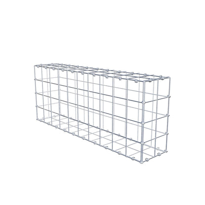 Gabion 100 cm x 40 cm x 20 cm (L x H x D), maskestørrelse 10 x 10 cm, spiralring