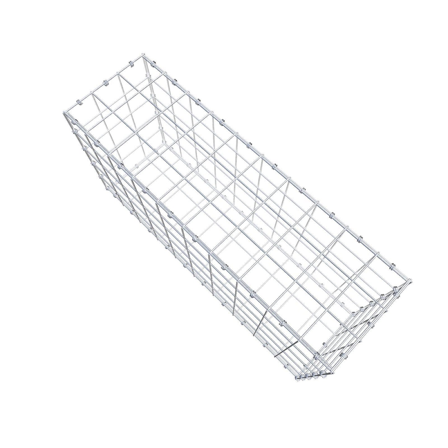Gabion 100 cm x 50 cm x 30 cm (L x H x P), mailles 10 x 10 cm, anneau en spirale