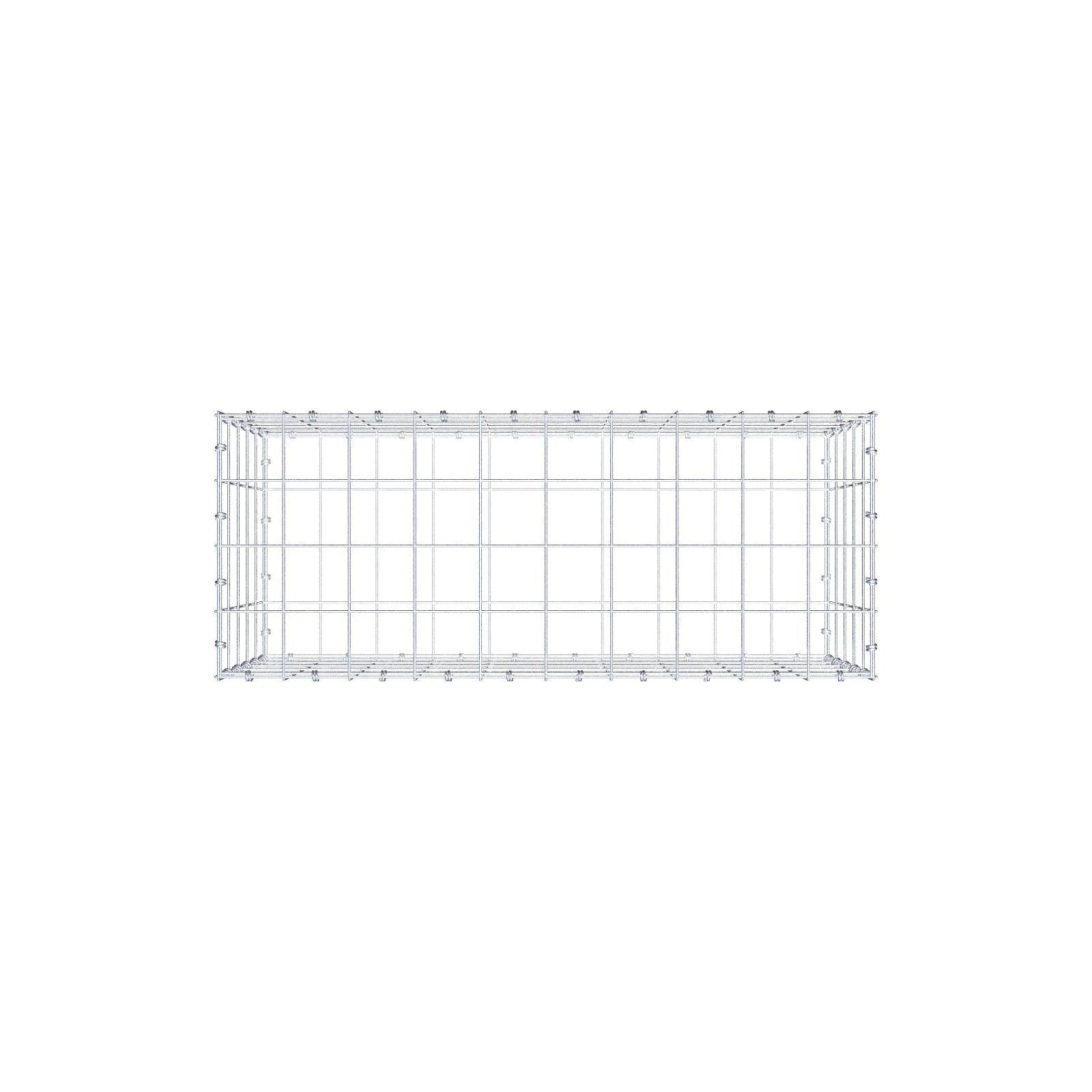 Gabion 100 cm x 50 cm x 40 cm (L x H x D), mesh size 10 x 10 cm, spiral ring