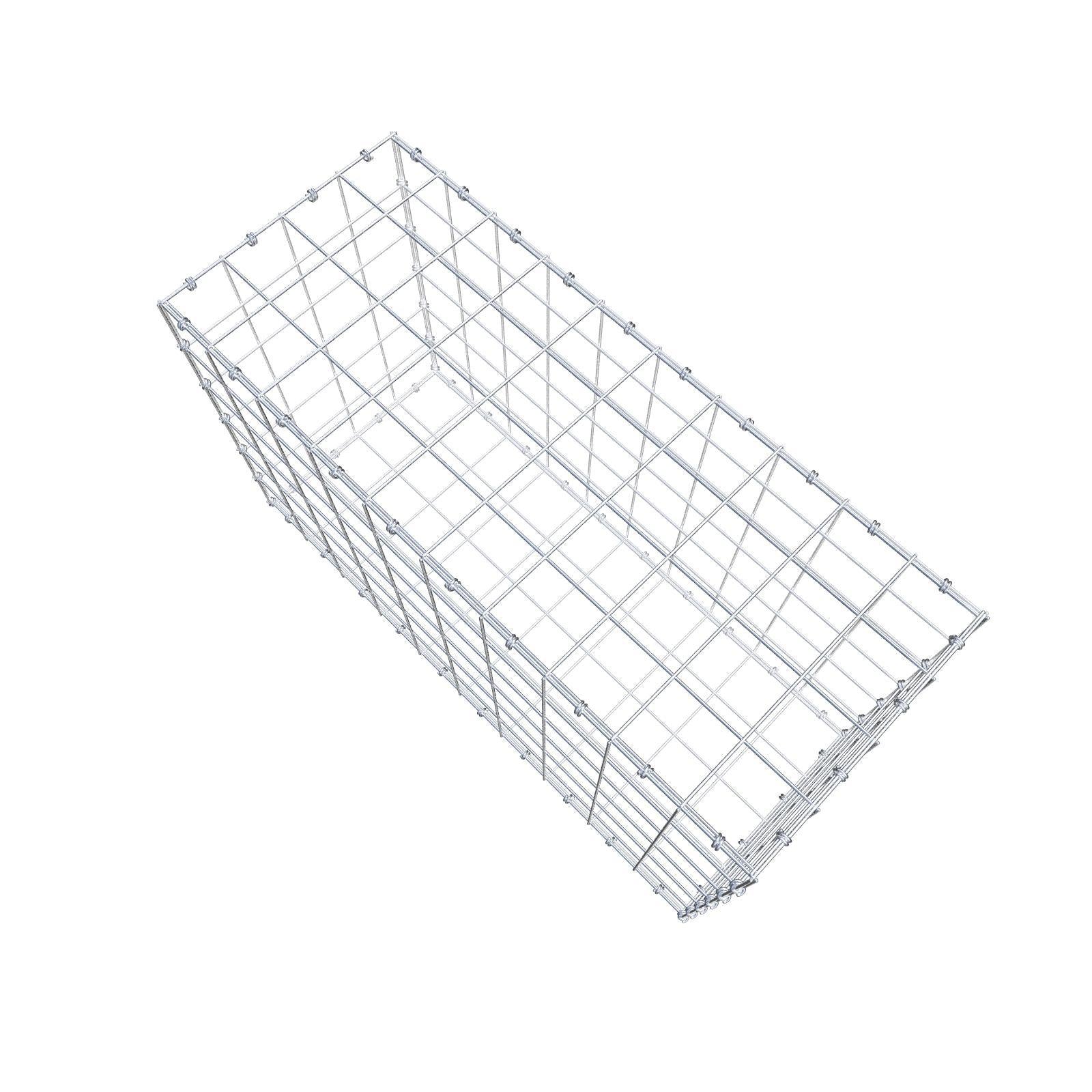 Gabion 100 cm x 60 cm x 40 cm (L x H x D), maskstorlek 10 x 10 cm, spiralring
