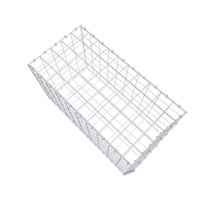 Gabion 100 cm x 60 cm x 50 cm (L x H x D), maskstorlek 10 x 10 cm, spiralring