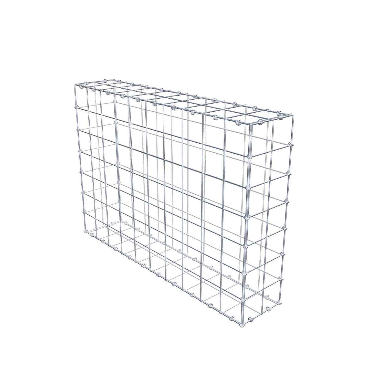 Gabion 100 cm x 70 cm x 20 cm (L x H x P), mailles 10 x 10 cm, anneau en spirale