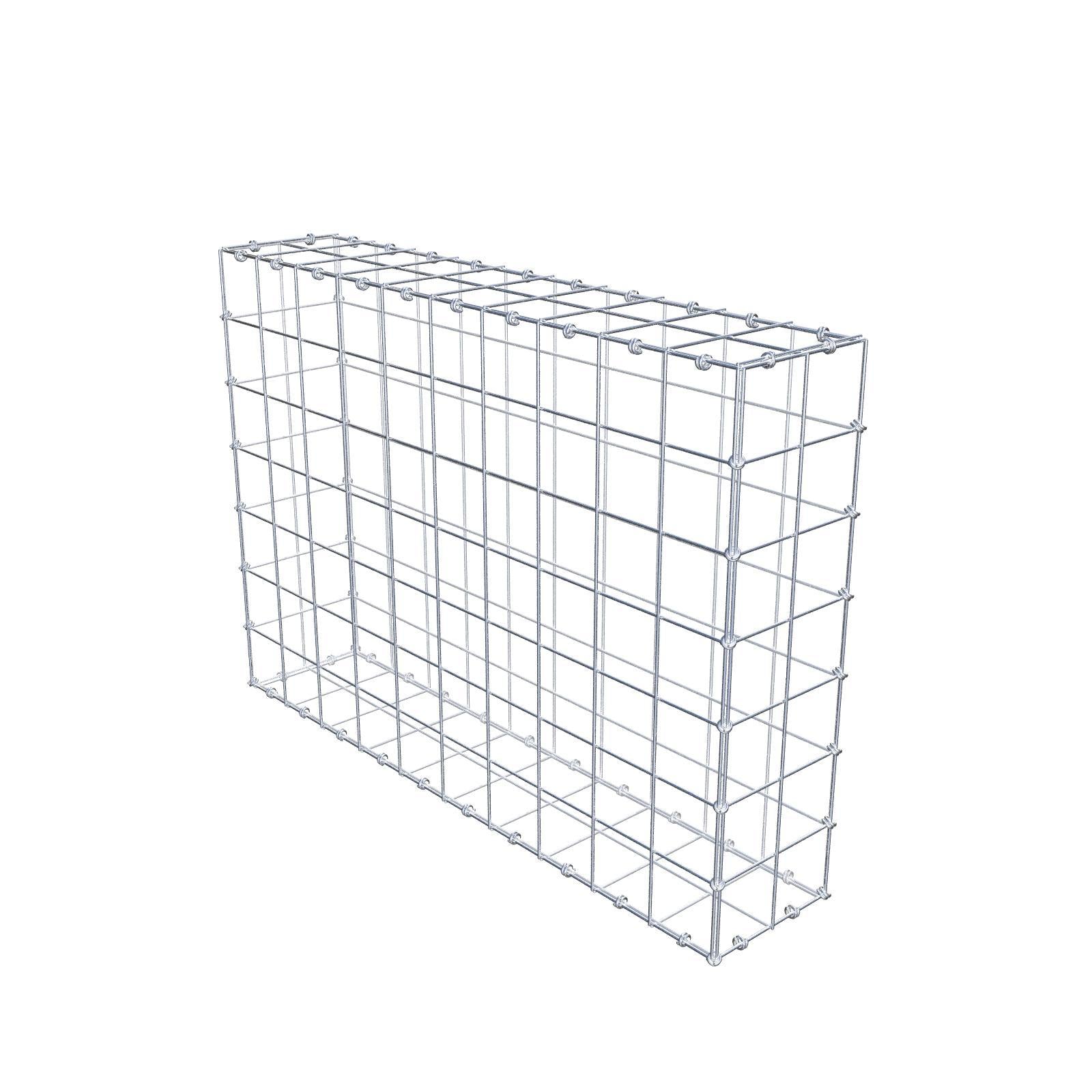 Gabion 100 cm x 70 cm x 20 cm (L x H x D), maskstorlek 10 x 10 cm, spiralring