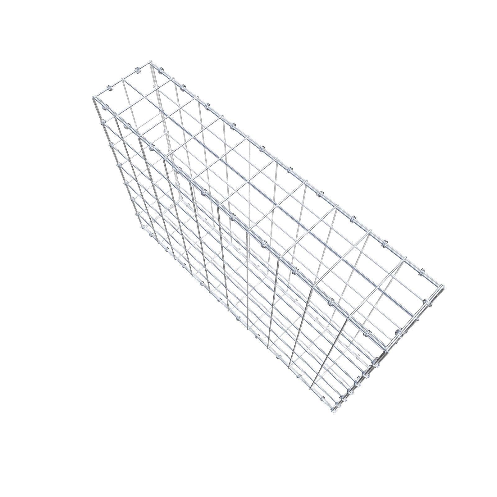 Gabião 100 cm x 70 cm x 20 cm (C x A x P), malhagem 10 x 10 cm, anel espiral