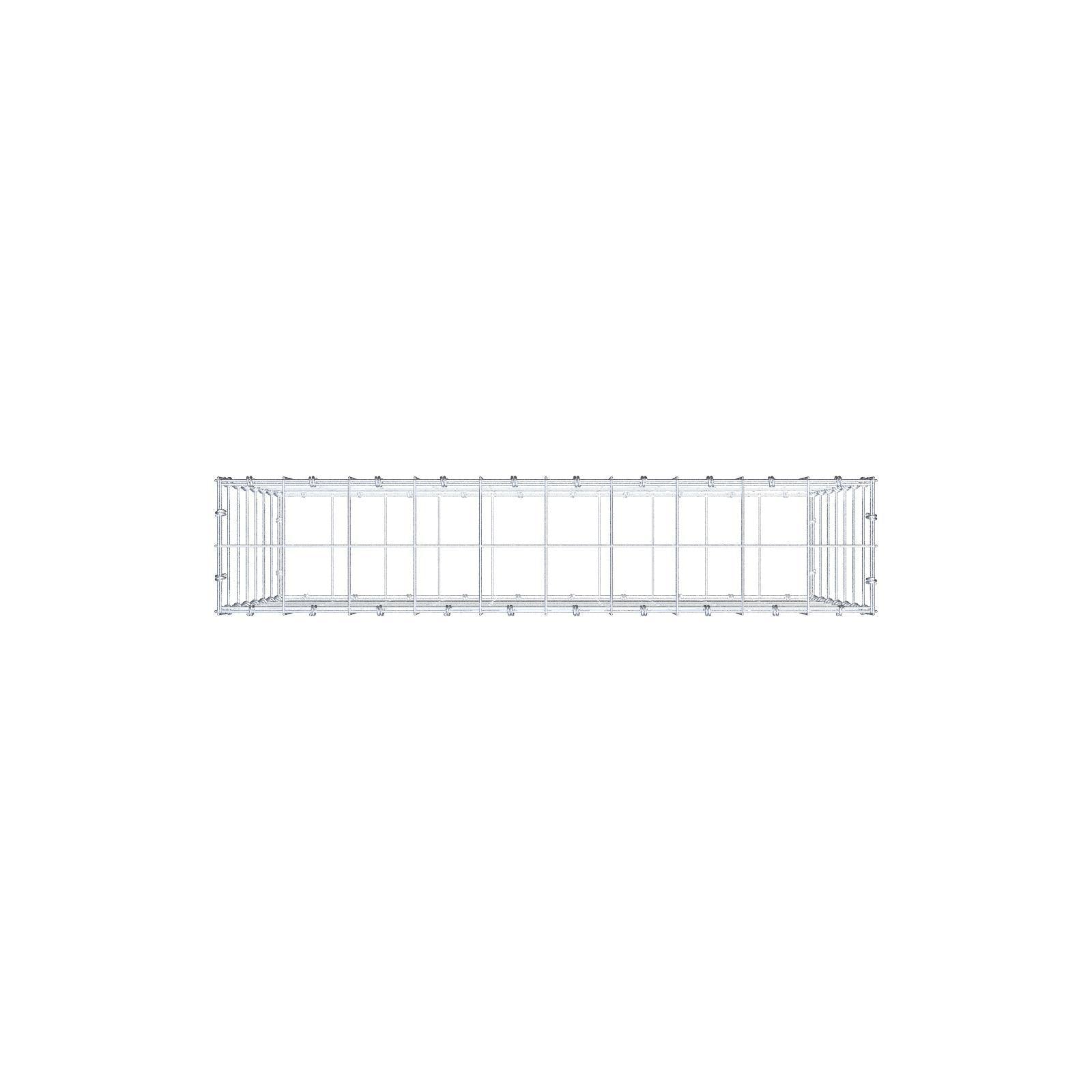 Gabião 100 cm x 70 cm x 20 cm (C x A x P), malhagem 10 x 10 cm, anel espiral