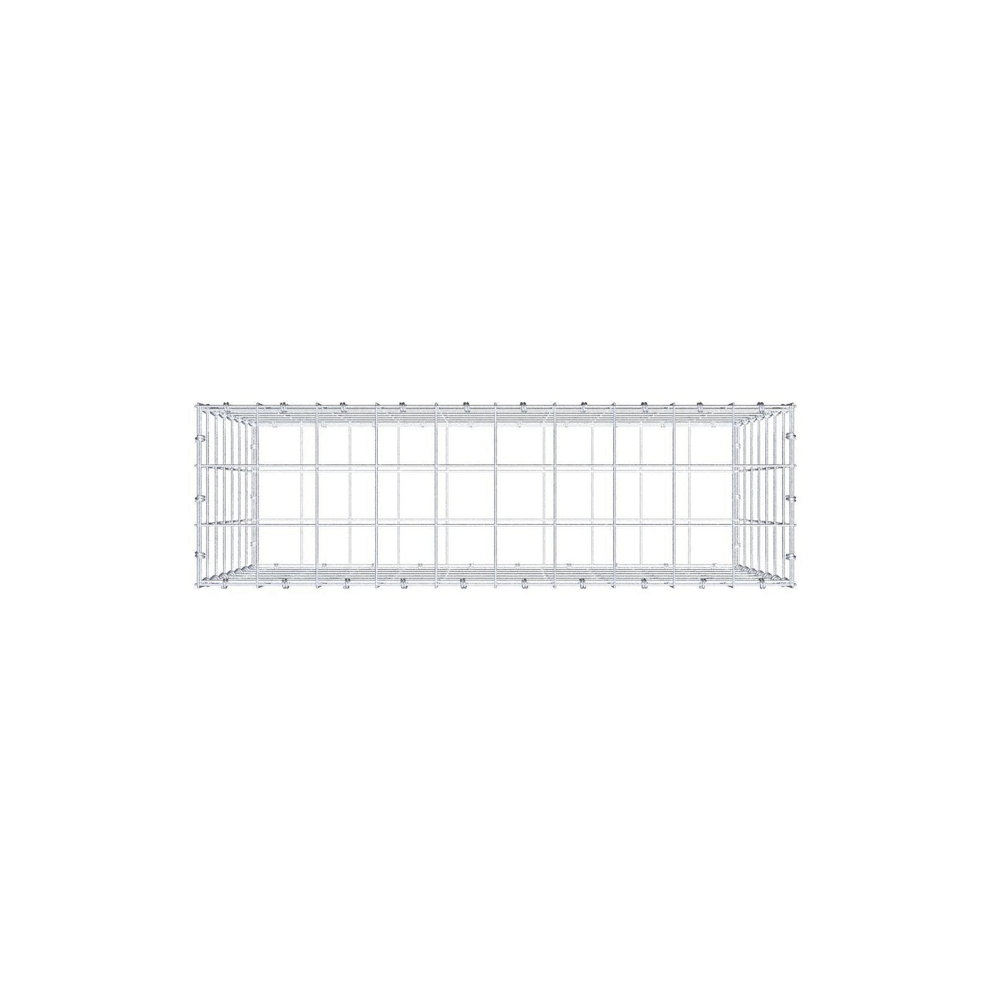 Gabion 100 cm x 70 cm x 30 cm (L x H x D), mesh size 10 x 10 cm, spiral ring