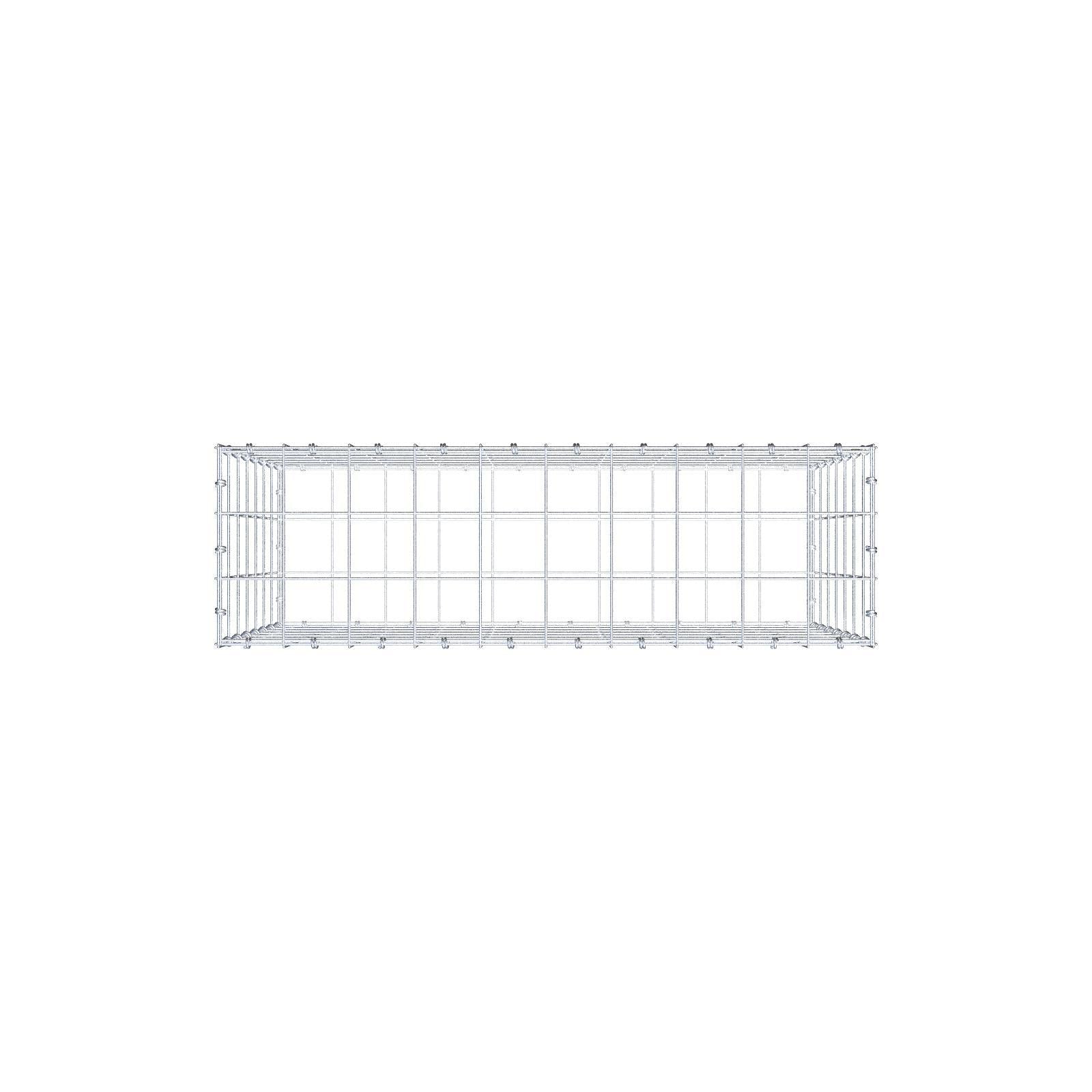 Schanskorf 100 cm x 70 cm x 30 cm (L x H x D), maaswijdte 10 x 10 cm, spiraalring