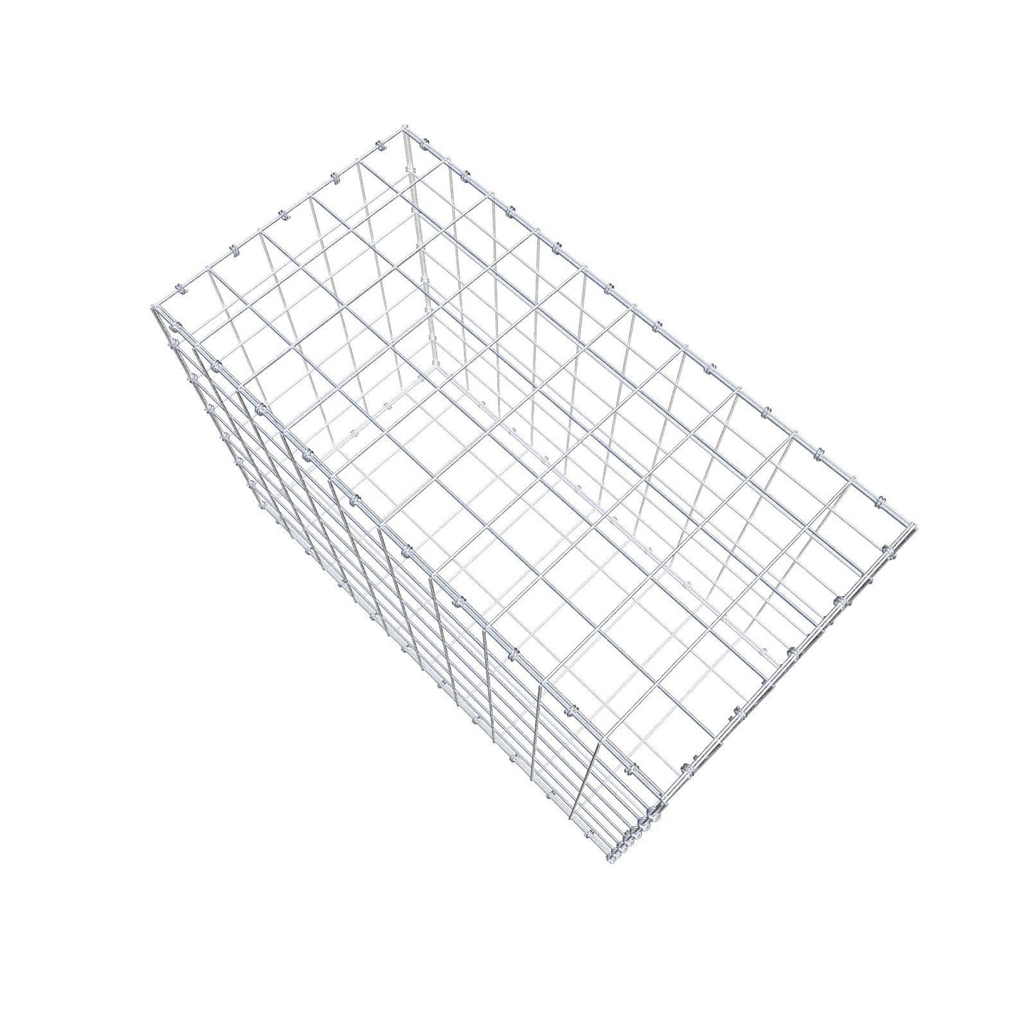Gabion 100 cm x 70 cm x 50 cm (L x H x P), mailles 10 x 10 cm, anneau en spirale