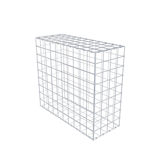 Gabion 100 cm x 90 cm x 40 cm (L x H x D), maskstorlek 10 x 10 cm, spiralring