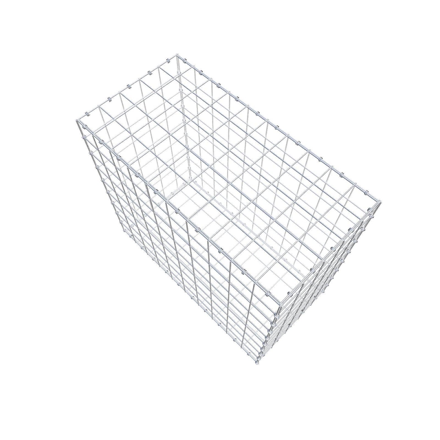 Gabion 100 cm x 90 cm x 50 cm (L x H x D), maskstorlek 10 x 10 cm, spiralring