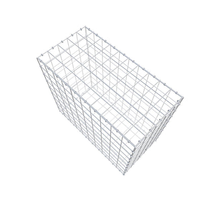 Gabion 100 cm x 90 cm x 50 cm (L x H x D), maskstorlek 10 x 10 cm, spiralring