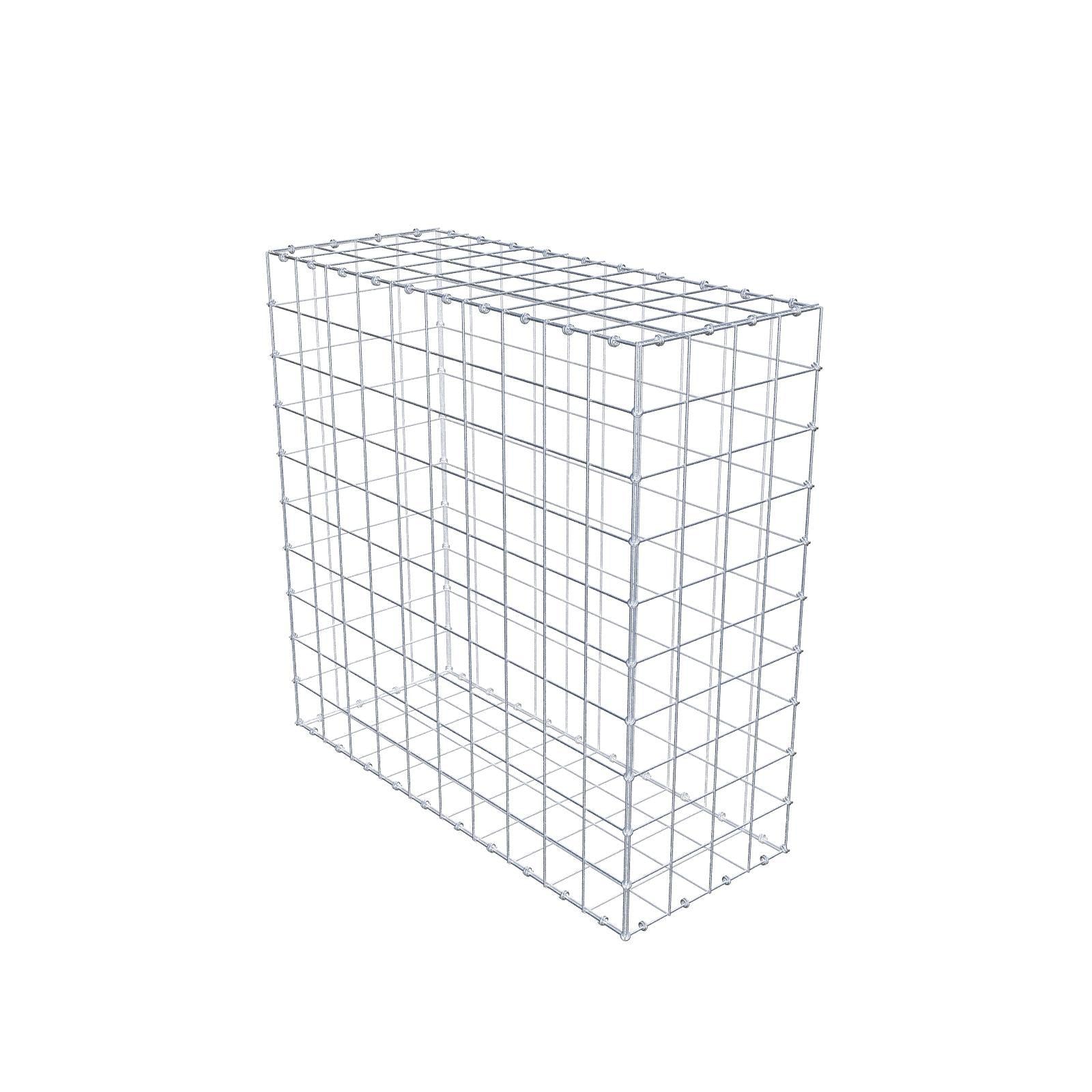 Gabion 100 cm x 100 cm x 40 cm (L x H x D), maskestørrelse 10 x 10 cm, spiralring