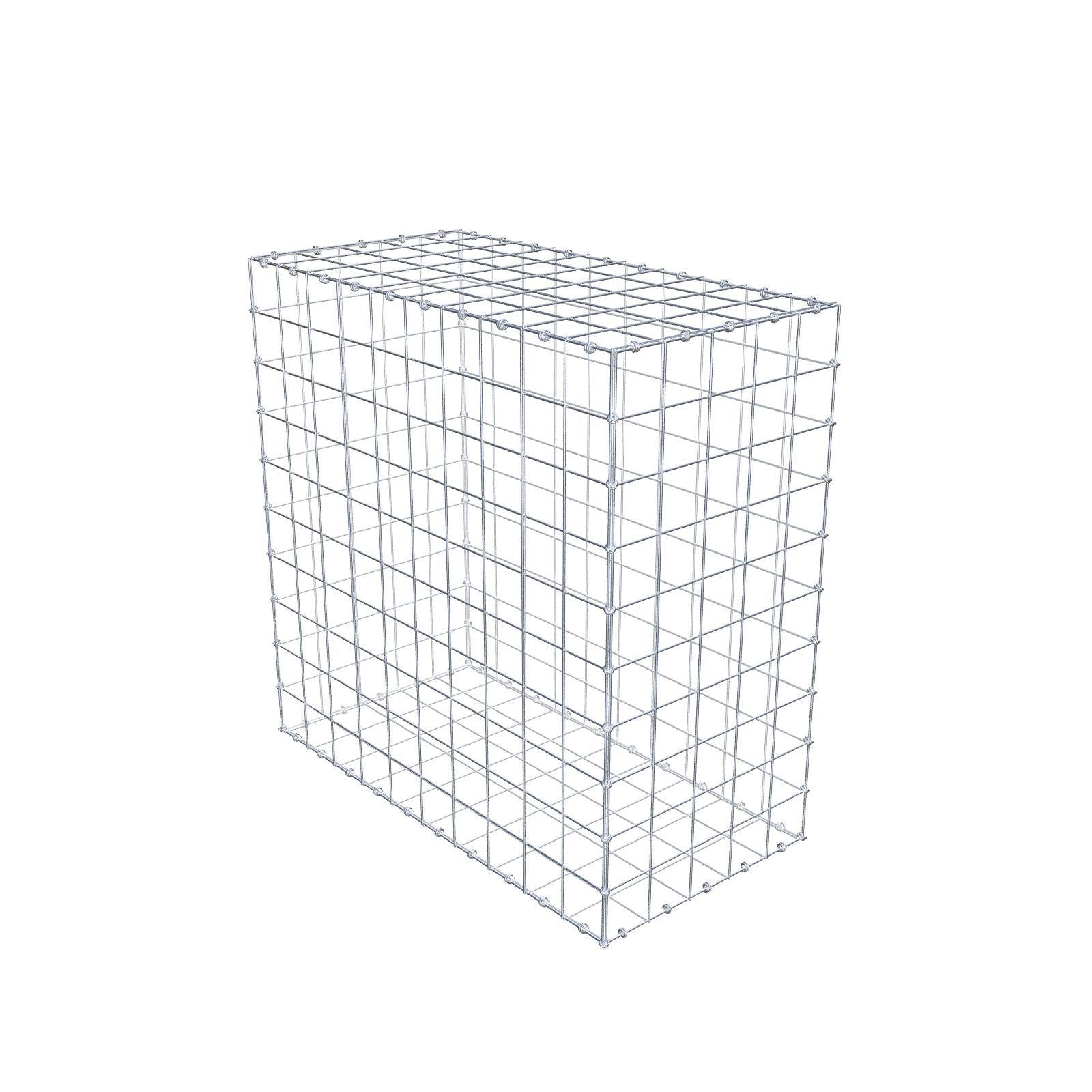 Gabion 100 cm x 100 cm x 50 cm (L x H x D), maskestørrelse 10 x 10 cm, spiralring