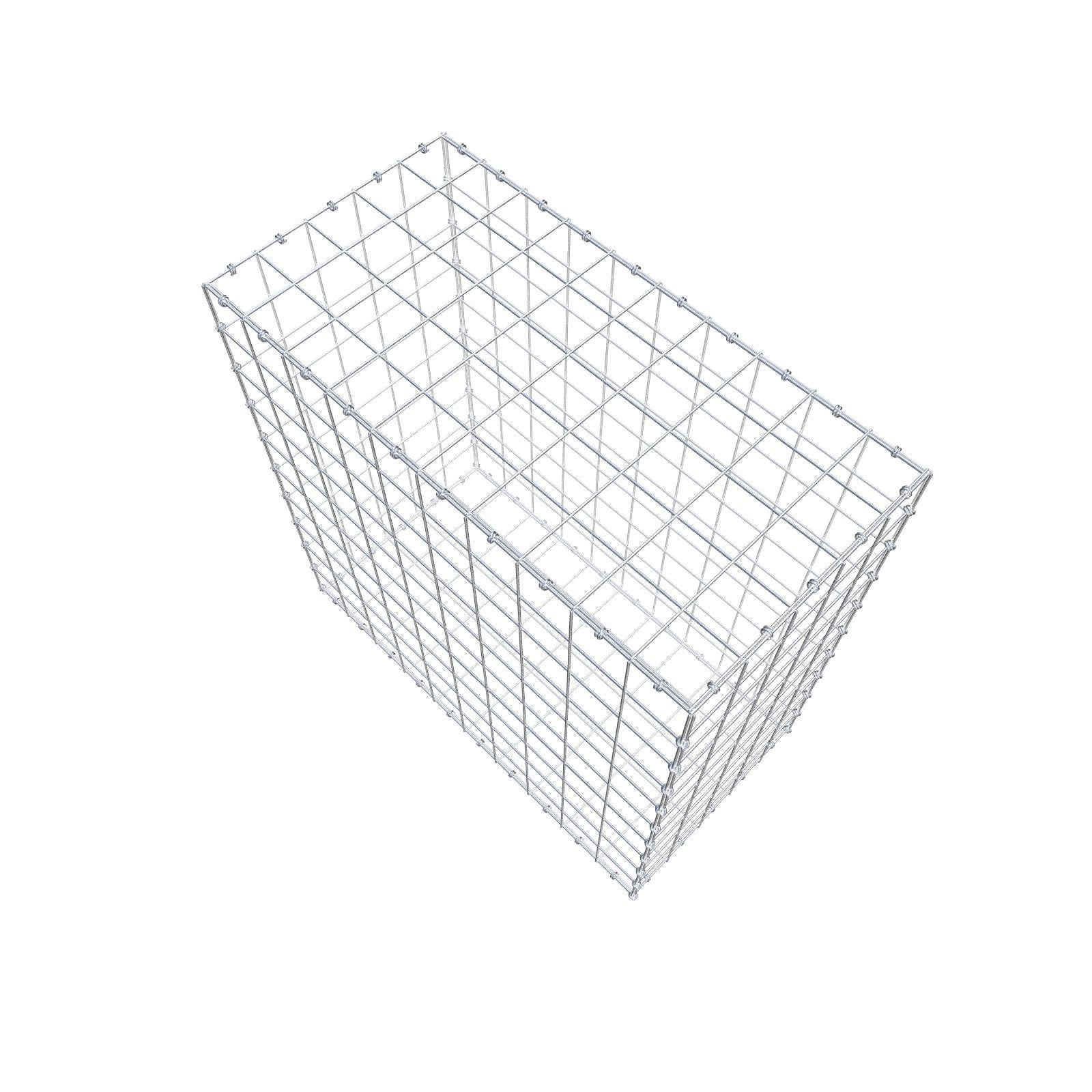 Gabion 100 cm x 100 cm x 50 cm (L x H x D), maskstorlek 10 x 10 cm, spiralring