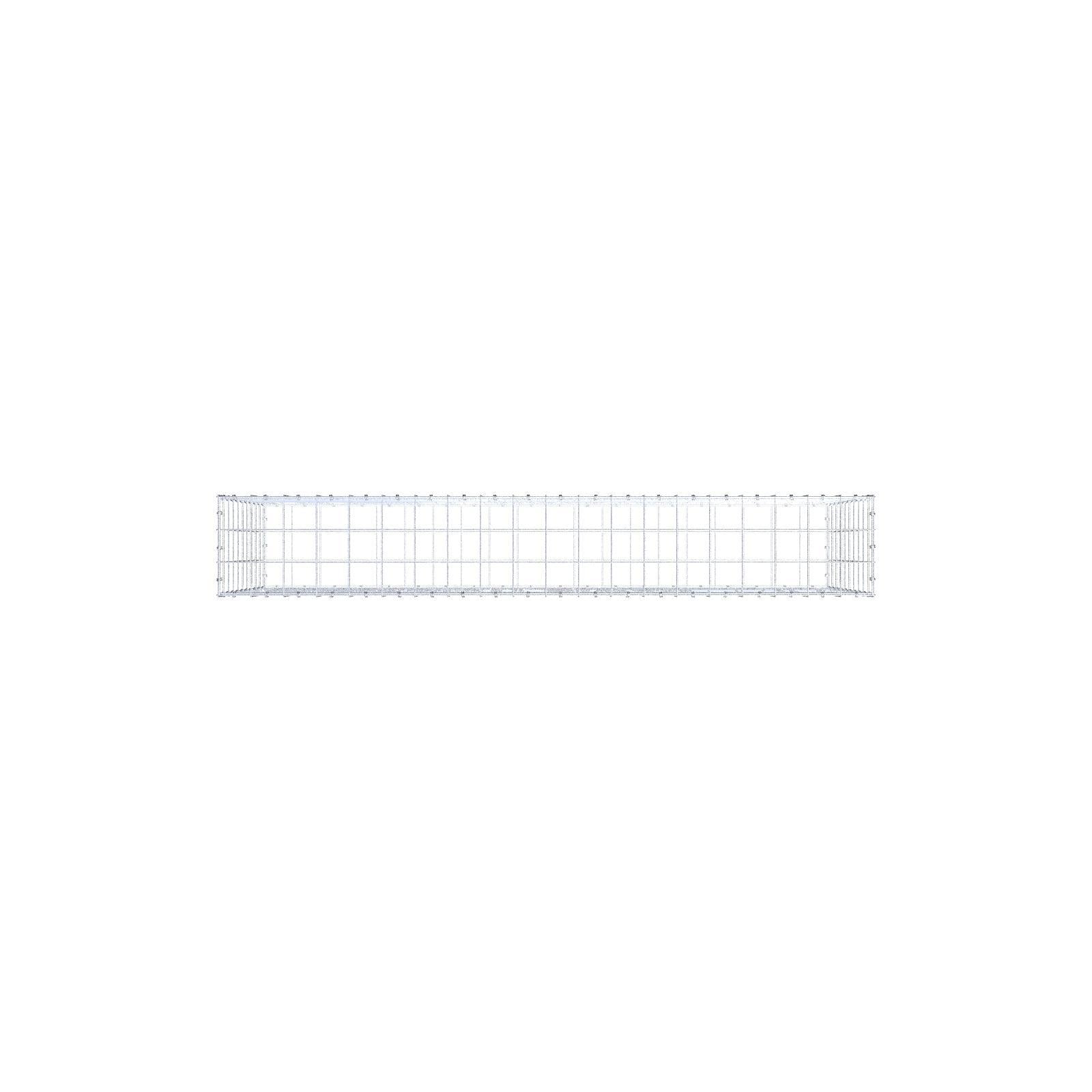 Gabion 200 cm x 100 cm x 30 cm (L x H x D), mesh size 10 x 10 cm, spiral ring