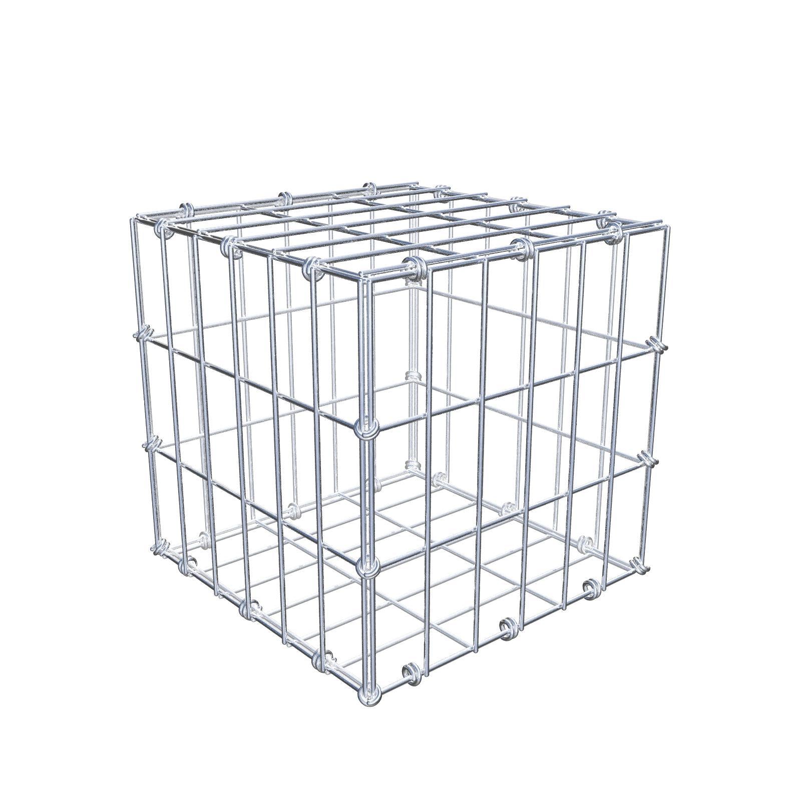 Gabione 30 cm x 30 cm x 30 cm (L x H x T), Maschenweite 5 x 10 cm, Spiralring