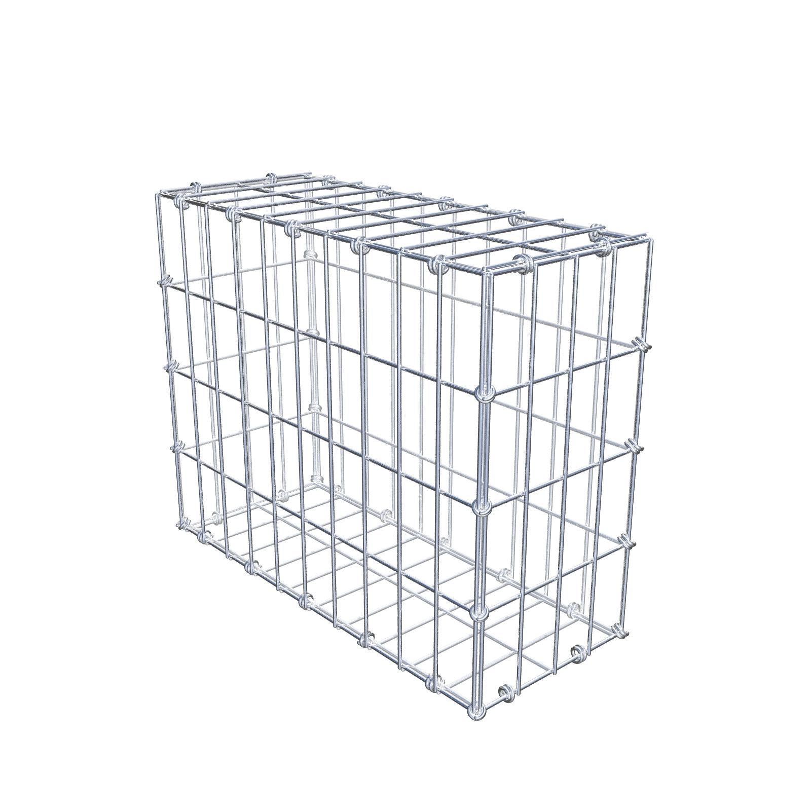 Gabione 50 cm x 40 cm x 20 cm (L x H x T), Maschenweite 5 x 10 cm, Spiralring