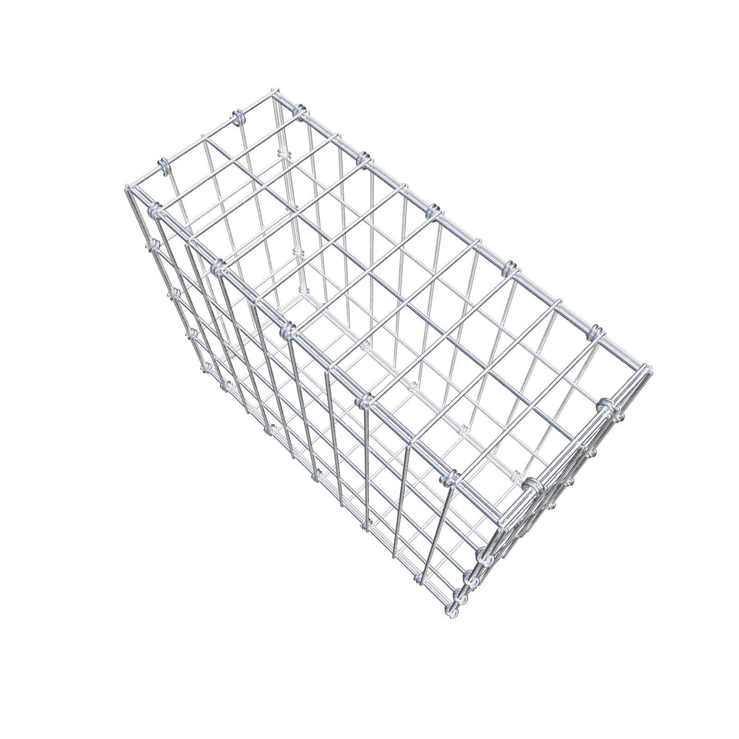 Gabion 50 cm x 40 cm x 20 cm (L x H x D), mesh size 5 x 10 cm, spiral ring