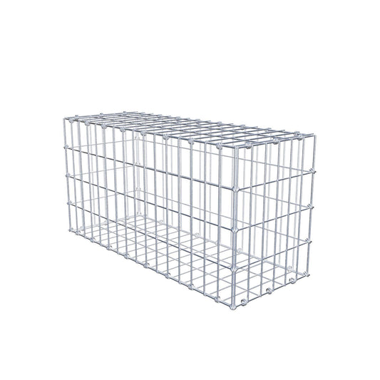 Gabion 80 cm x 40 cm x 30 cm (L x H x D), mesh size 5 x 10 cm, spiral ring