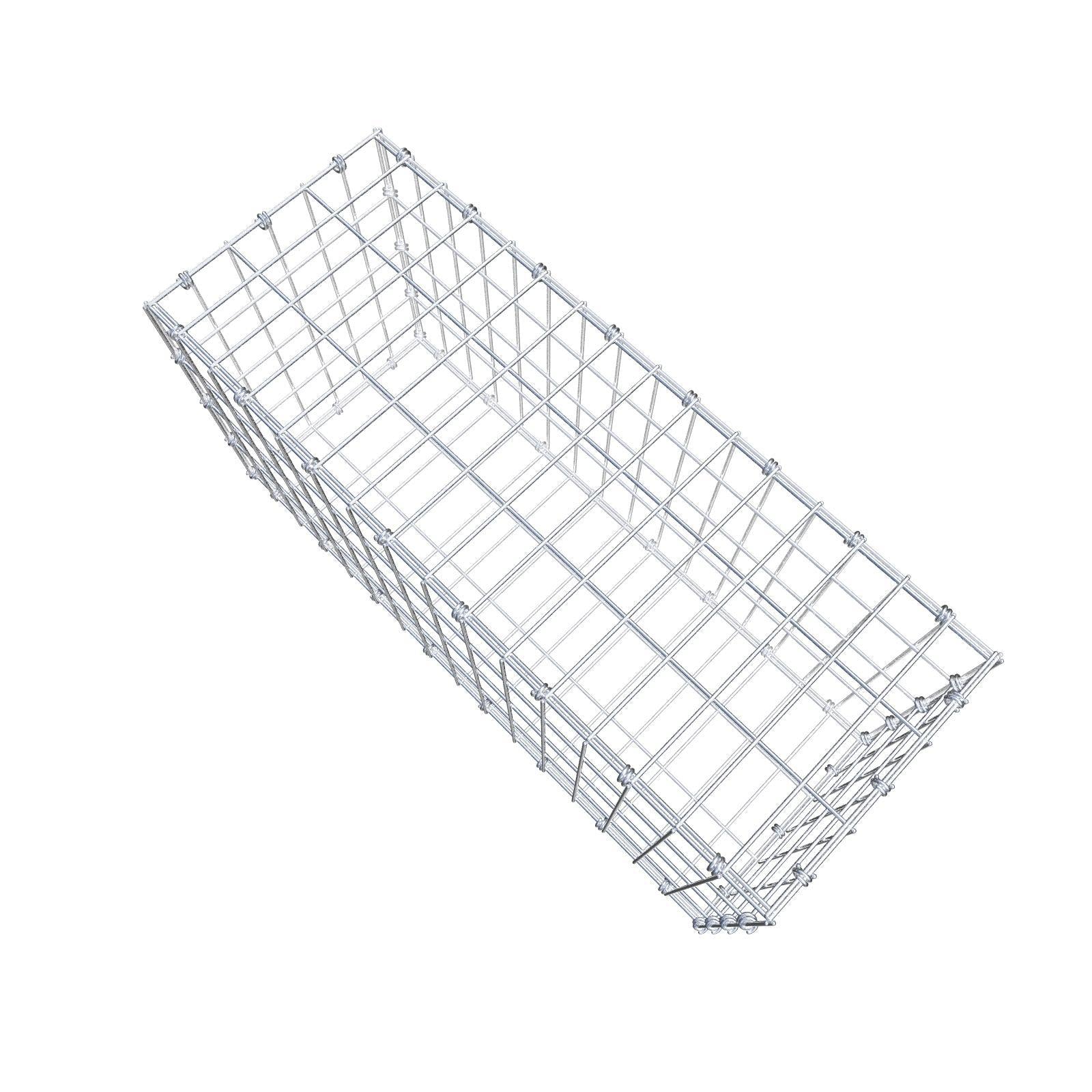 Gabione 80 cm x 40 cm x 30 cm (L x H x T), Maschenweite 5 x 10 cm, Spiralring