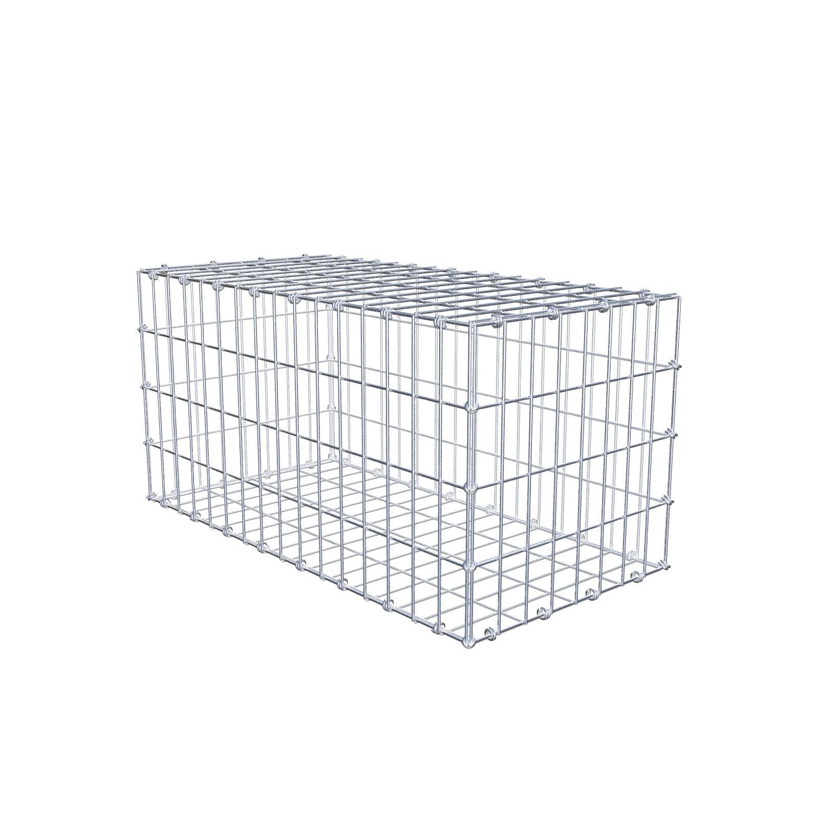 Gabione 80 cm x 40 cm x 40 cm (L x H x T), Maschenweite 5 x 10 cm, Spiralring