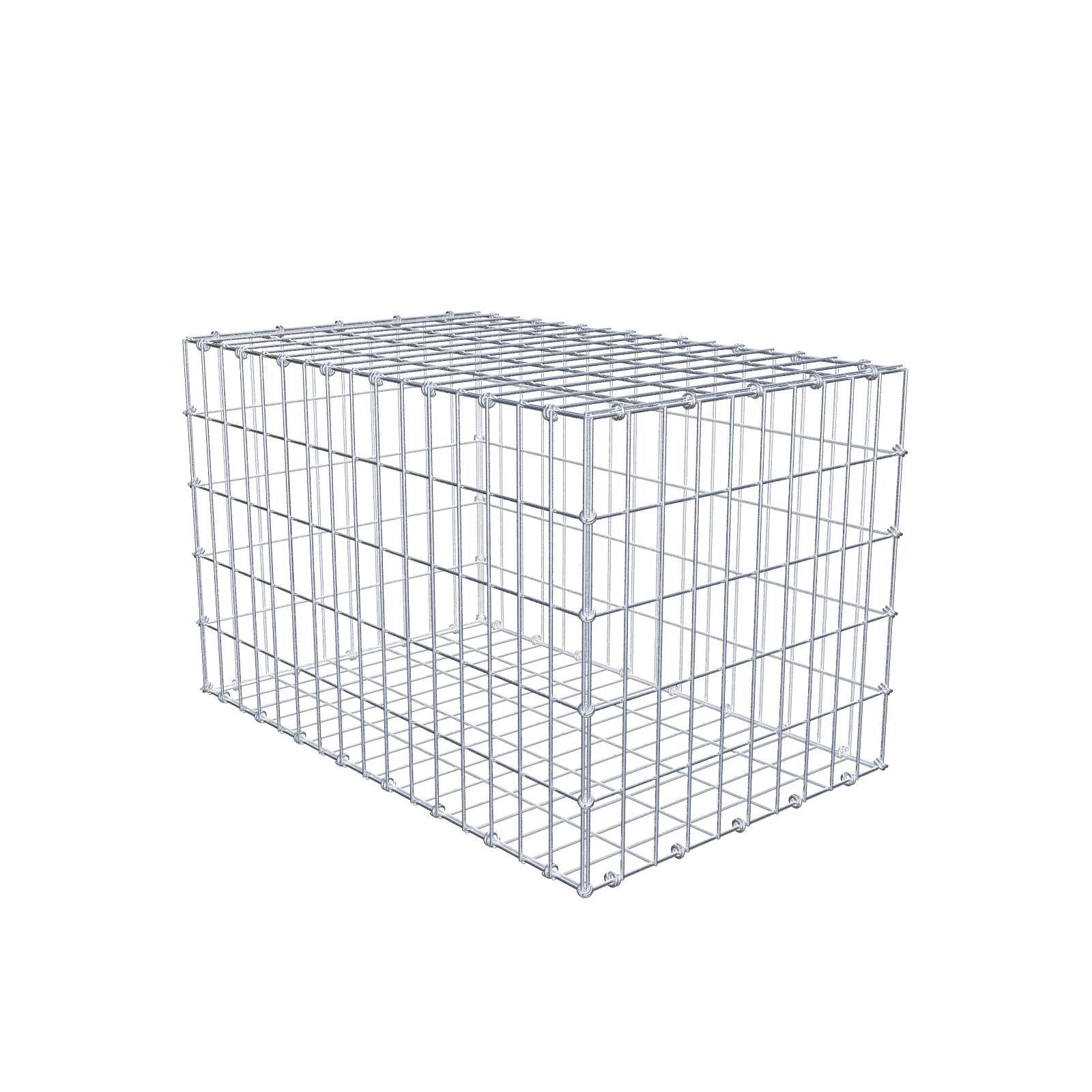 Gabione 80 cm x 50 cm x 50 cm (L x H x T), Maschenweite 5 x 10 cm, Spiralring