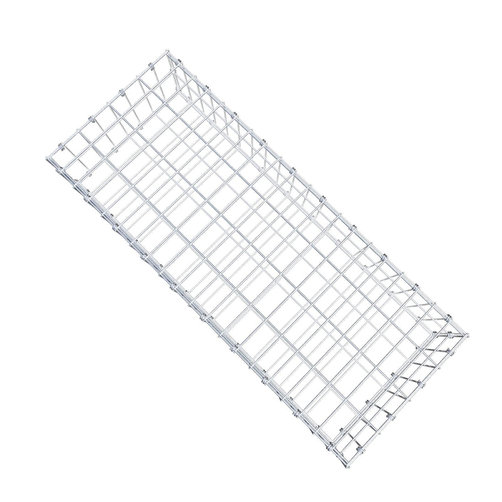 Gabião 100 cm x 20 cm x 40 cm (C x A x P), malhagem 5 x 10 cm, anel espiral