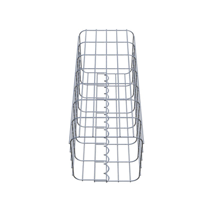 Coluna de gabião 27 x 27 cm, MW 5 x 10 cm quadrado