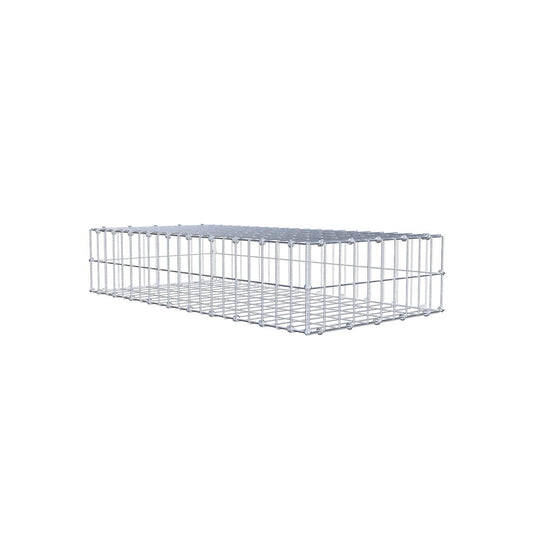 Gabion 100 cm x 20 cm x 50 cm (L x H x D), maskestørrelse 5 x 10 cm, spiralring