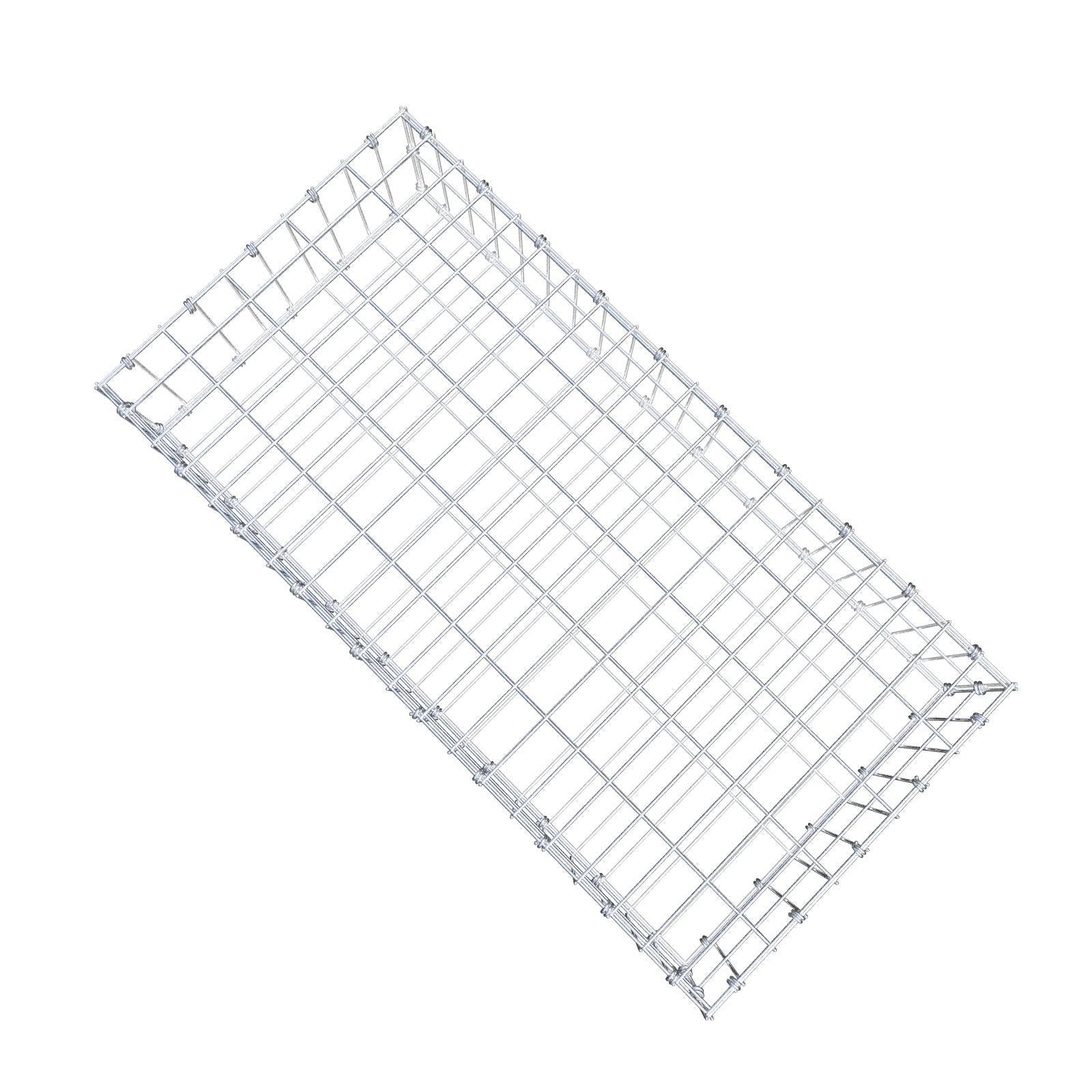 Schanskorf 100 cm x 20 cm x 50 cm (L x H x D), maaswijdte 5 x 10 cm, spiraalring