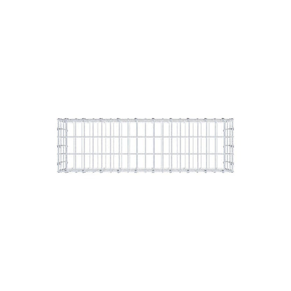 Gabione 100 cm x 30 cm x 30 cm (L x H x T), Maschenweite 5 x 10 cm, Spiralring
