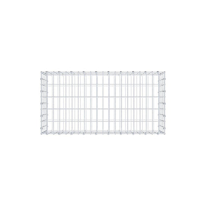 Gabione 100 cm x 30 cm x 50 cm (L x H x T), Maschenweite 5 x 10 cm, Spiralring