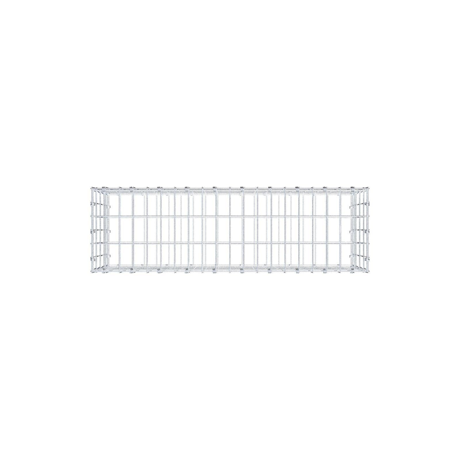 Gabião 100 cm x 40 cm x 30 cm (C x A x P), malhagem 5 x 10 cm, anel espiral