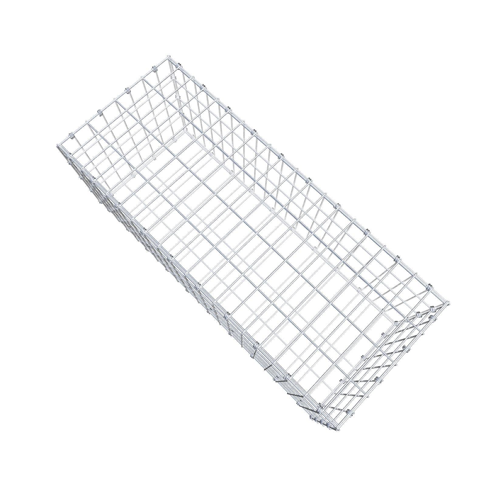 Gabião 100 cm x 40 cm x 40 cm (C x A x P), malhagem 5 x 10 cm, anel espiral