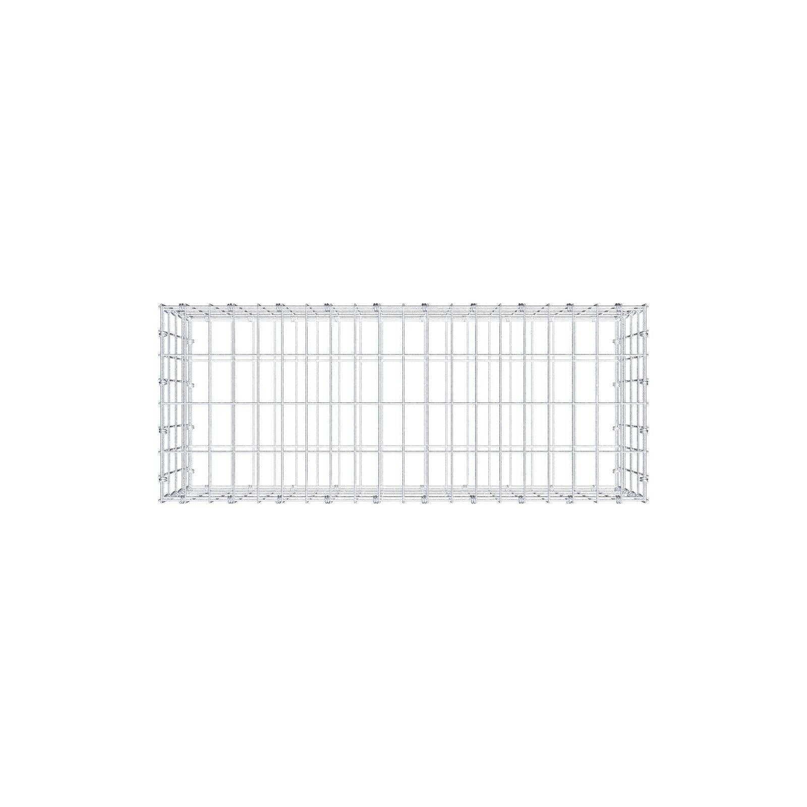 Gabião 100 cm x 40 cm x 40 cm (C x A x P), malhagem 5 x 10 cm, anel espiral