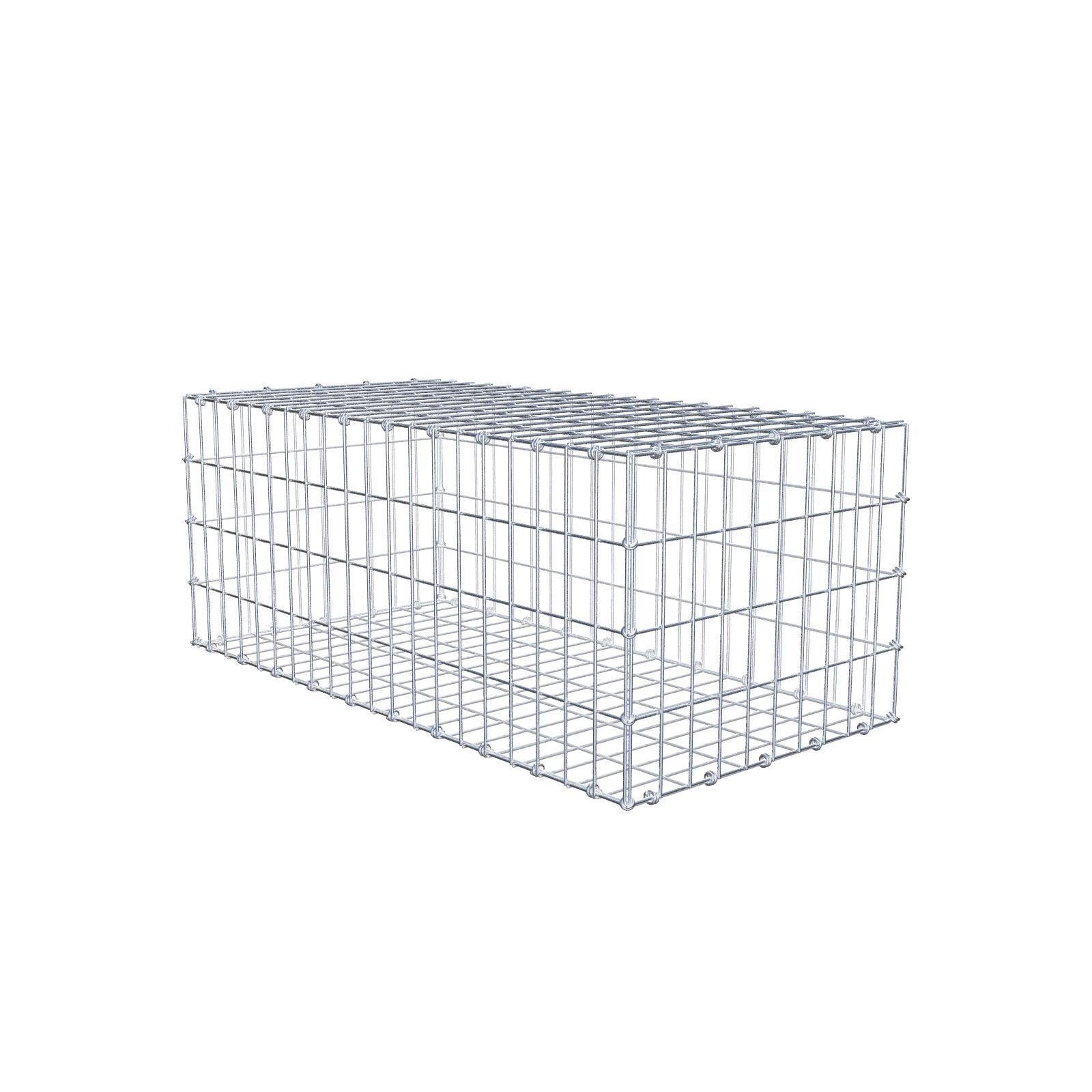 Gabione 100 cm x 40 cm x 50 cm (L x H x T), Maschenweite 5 x 10 cm, Spiralring