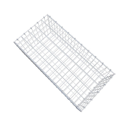 Gabion 100 cm x 40 cm x 50 cm (L x H x D), maskstorlek 5 x 10 cm, spiralring
