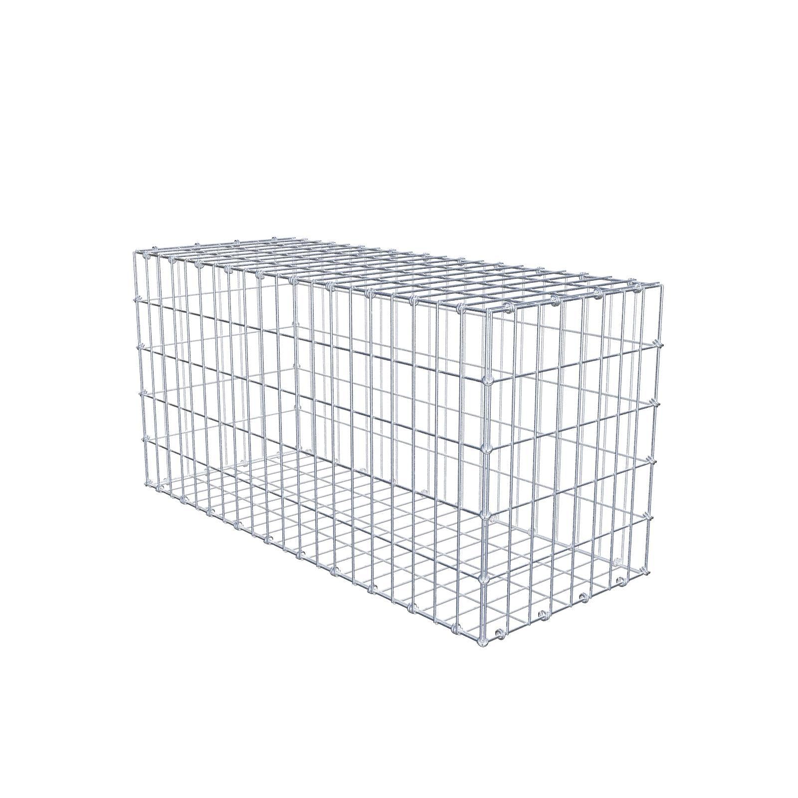 Gabione 100 cm x 50 cm x 40 cm (L x H x T), Maschenweite 5 x 10 cm, Spiralring