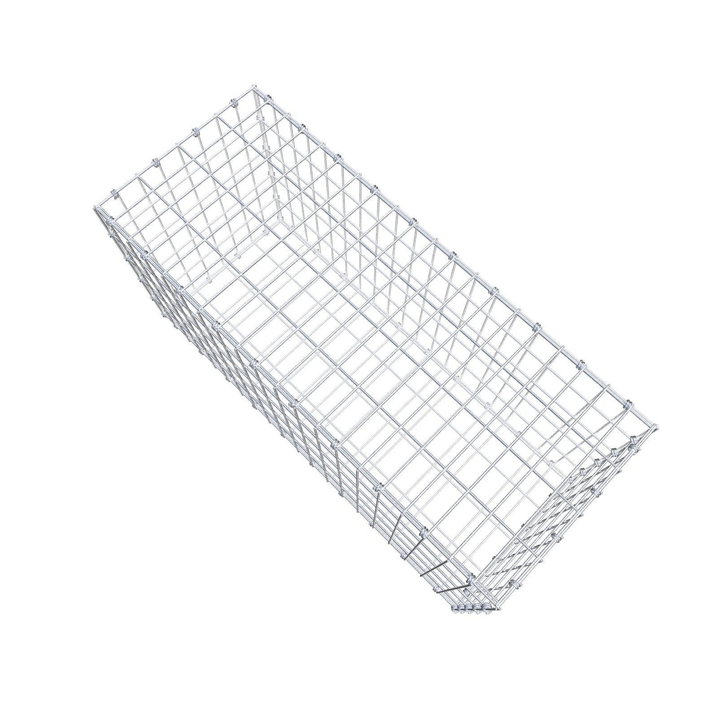 Gabion 100 cm x 50 cm x 40 cm (L x H x D), maskstorlek 5 x 10 cm, spiralring