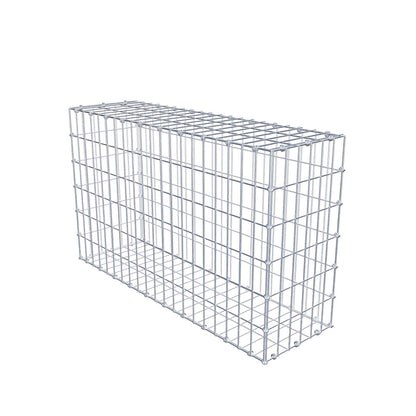 Gabion 100 cm x 60 cm x 30 cm (L x H x D), maskestørrelse 5 x 10 cm, spiralring